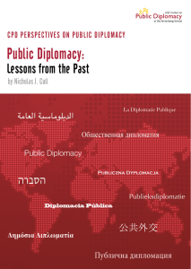 Lessons from the Past - USC Center on Public Diplomacy