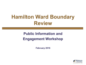 Hamilton Ward Boundary Review