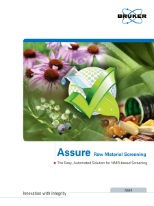 Assure Raw Material Screening Innovation with Integrity