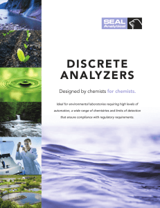 Discrete Analyser Information Brochure