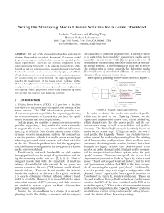 Sizing the Streaming Media Cluster Solution for a Given Workload