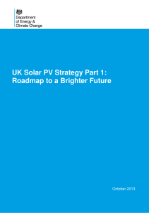 UK Solar PV Strategy Part 1: Roadmap to a Brighter Future