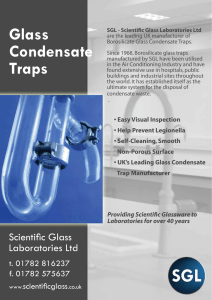 Glass Condensate Traps - Scientific Glass Laboratories