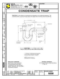 9200 Condensate Trap - Jay R. Smith MFG Co.
