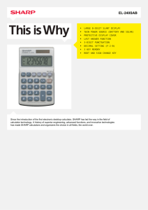 EL-240SAB - EL240SAB - Calculator Pocket Calculator