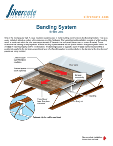 Banding System Installation Instructions for Bar Joist