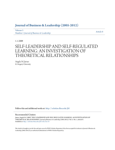 self-leadership and self-regulated learning: an investigation of