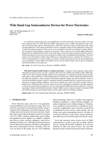 Wide Band Gap Semiconductor Devices for Power Electronics