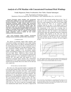 Analysis of a PM Machine with Concentrated Fractional