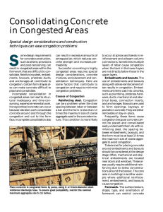 Consolidating Concrete in Congested Areas