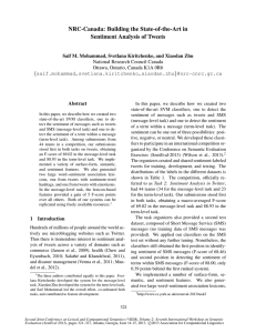 Building the State-of-the-Art in Sentiment Analysis of Tweets