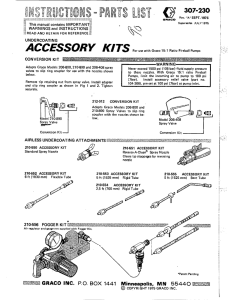 307230a undercoating accessory kits