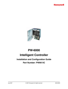 PW-6000 Install Guide.book - Honeywell Integrated Security