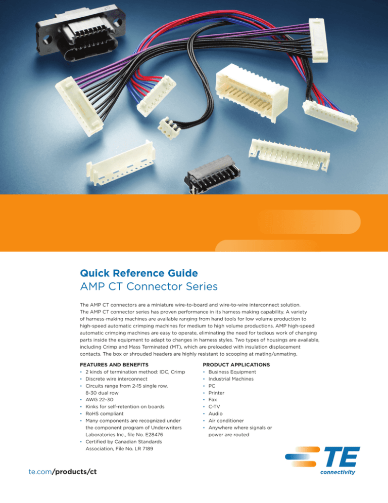 AMP CT Connector Series