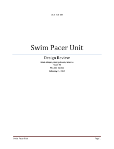 Swim Pacer Unit
