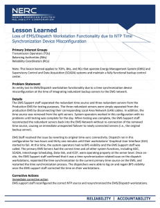 Loss of EMS/Dispatch Workstation Functionality due to NTP