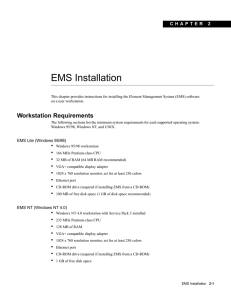 EMS Installation