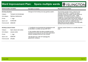 Ward Improvement Plan: Spans multiple wards