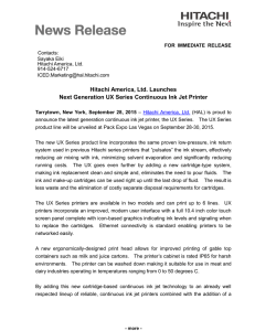 Hitachi America, Ltd. Launches Next Generation UX Series