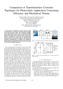 Comparison of Transformerless Converter Topologies for