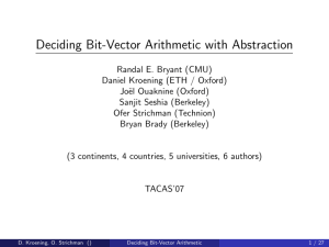 Deciding Bit-Vector Arithmetic with Abstraction
