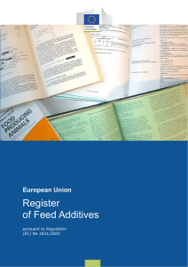 Register of Feed Additives