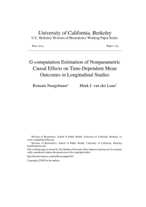 G-computation Estimation of Nonparametric Causal Effects on Time