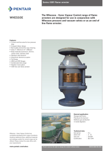 Whessoe Flame Arresters, Series 4301