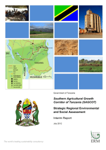 (SAGCOT) Strategic Regional Environmental and Social Assessment