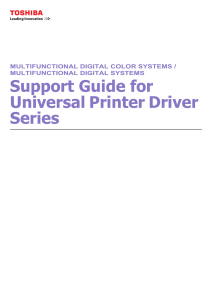 Support Guide for Universal Printer Driver Series