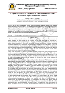 Fatigue Behaviour of Polyurethane Core Sandwiched Glass