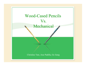 Wood-Cased Pencils Vs. Mechanical