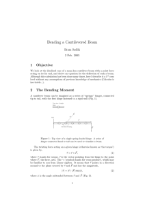 Bending a Cantilevered Beam