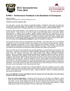 R-PM-1: Performance Feedback is the Breakfast of