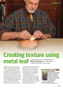 Creating Texture Using Metal Leaf