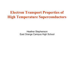 Electron Transport Properties of High Temperature Superconductors