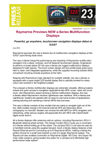 Raymarine Previews NEW a-Series Multifunction Displays