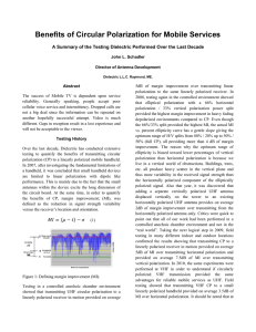 Benefits of Circular Polarization for Mobile Services