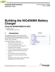 Building the NiCd – NiMH Battery Charger
