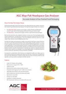AGC Map-Pak Headspace Gas Analyser