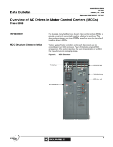 Overview of AC Drives in Motor Control Centers