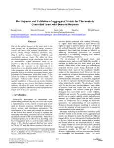 Development and Validation of Aggregated Models for Thermostatic