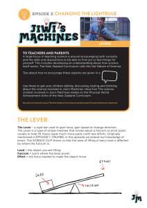 the lever - Jiwi`s Machines