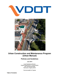 Urban Construction and Maintenance Program