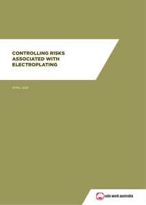 Controlling Risks Associated with Electroplating