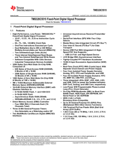 TMS320C5515 Fixed-Point Digital Signal Processor (Rev. F)