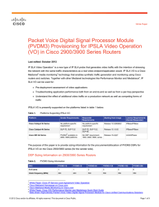Packet Voice Digital Signal Processor Module (PVDM3