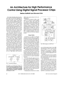 An architecture for high performance control using digital signal