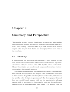 Chapter 9 Summary and Perspective