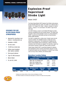 Explosion-Proof Supervised Strobe Light